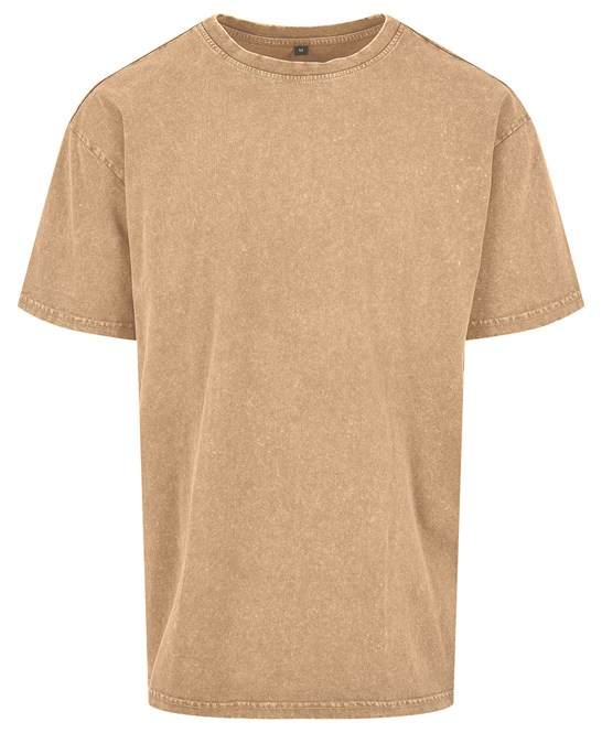 Beige Oversize T-paita omalla painatuksella