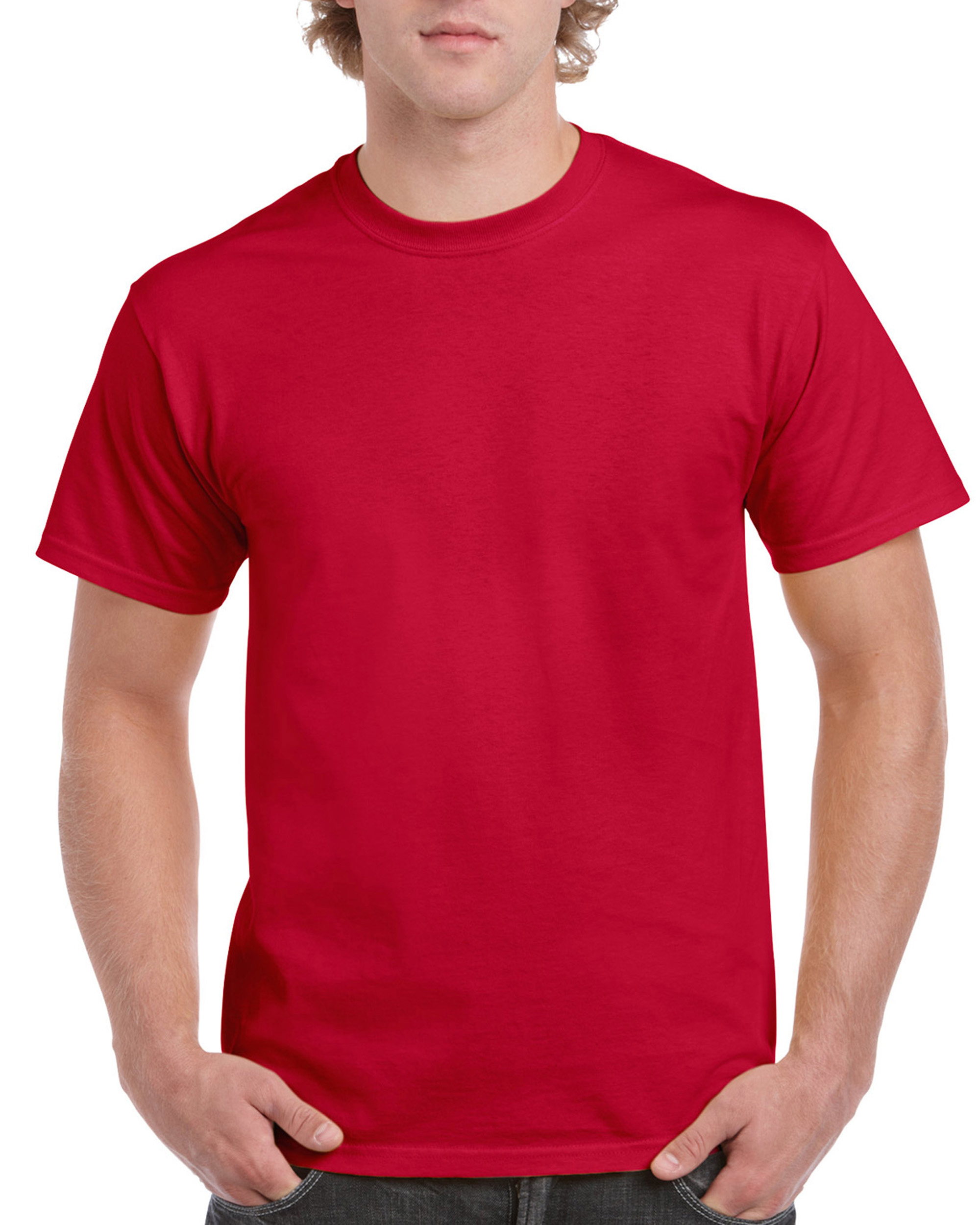 Cherry red Gildan 2000 T-paidat omalla logolla