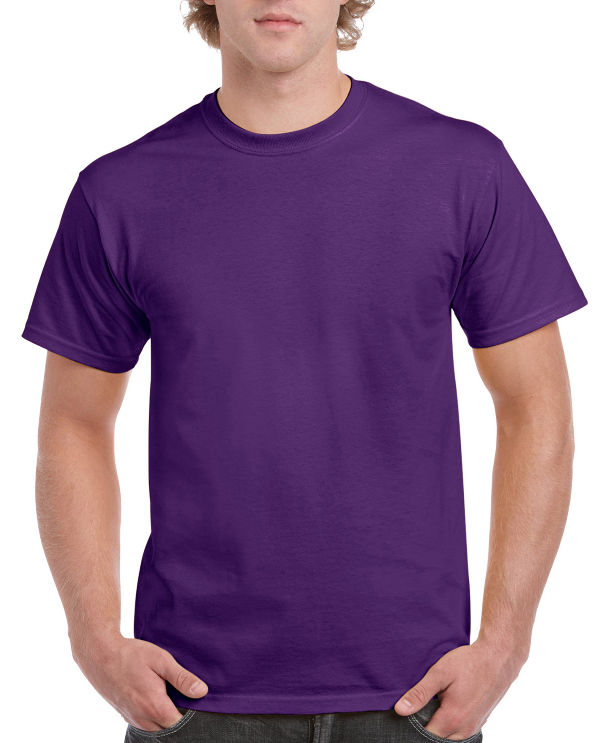 Purple Gildan 2000 T-paidat omalla logolla