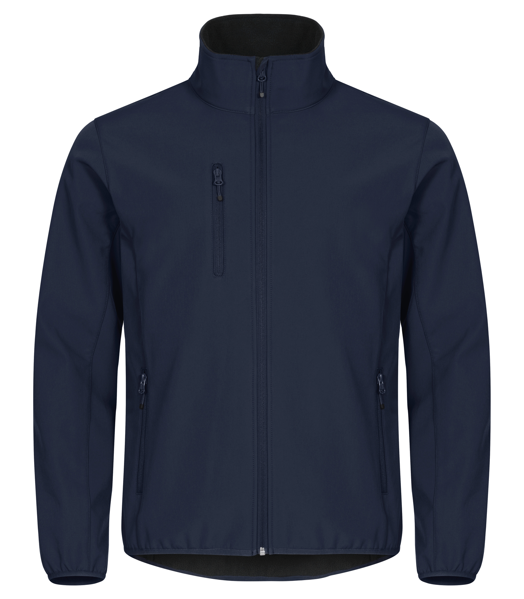 Navy Classic Softshell-takki painatuksella