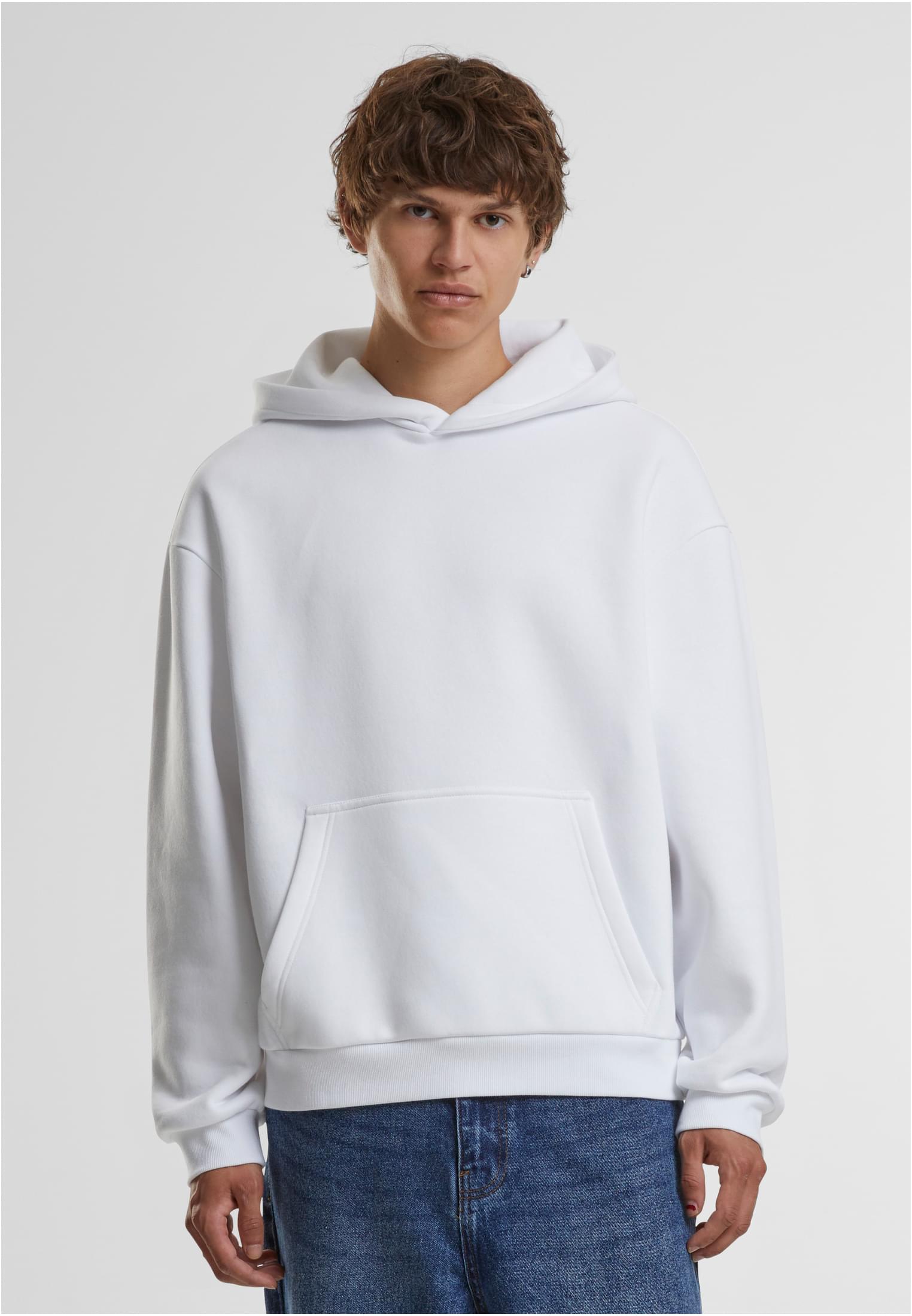 White Huppari painatuksella