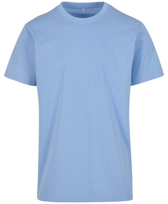 Blue T-paita omalla logolla tai painatuksella