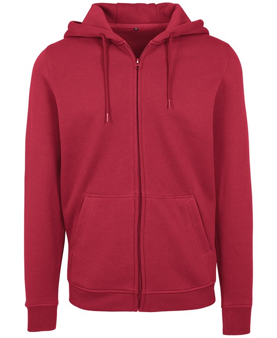 Burgundy Heavy zip hoodie