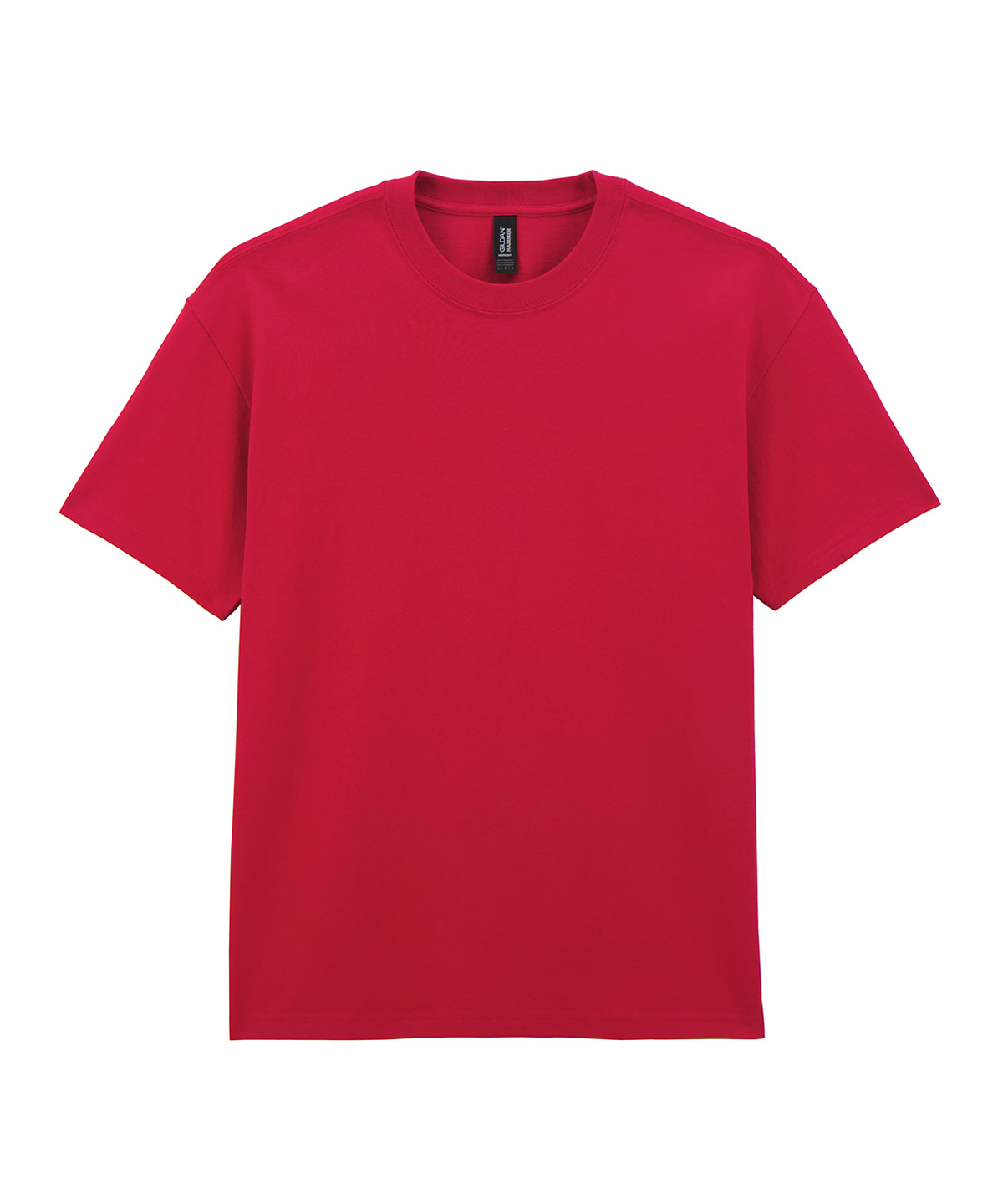 Red Gildan T-paidat painatuksella