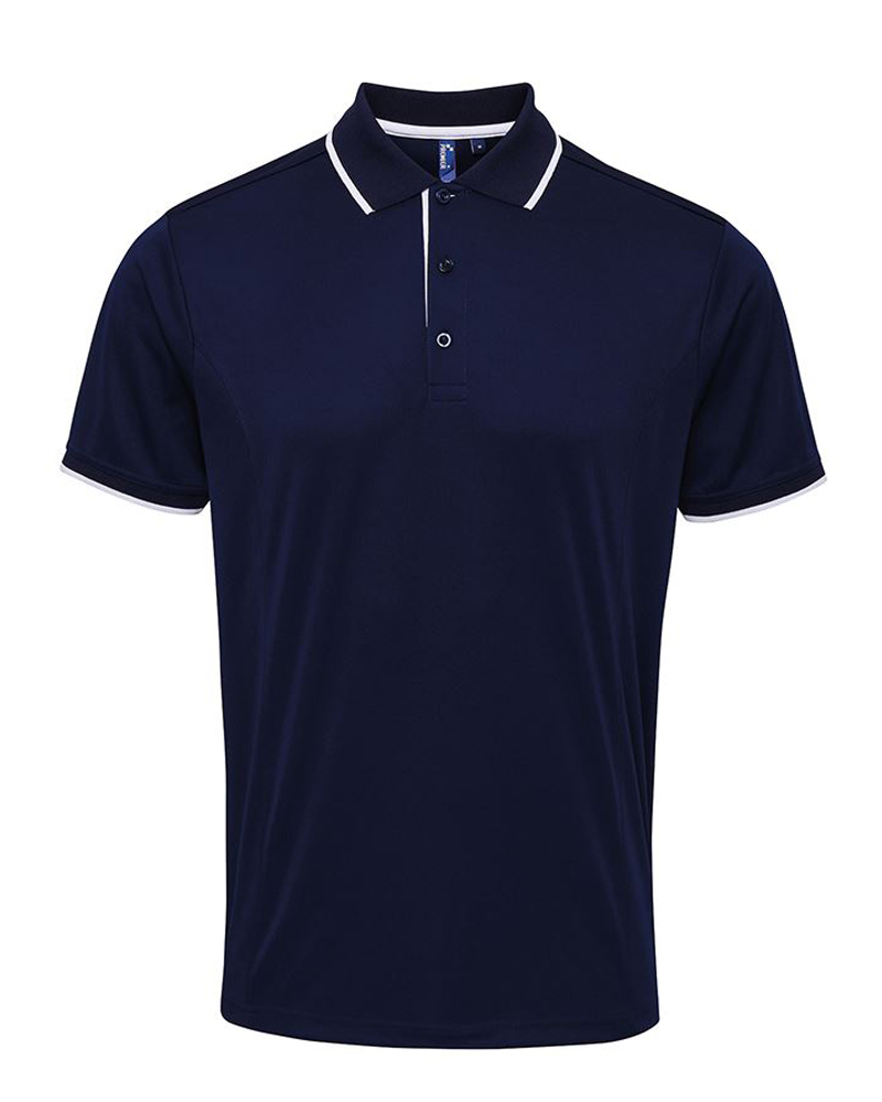 Navy coolchecker tekninen pikee painatus