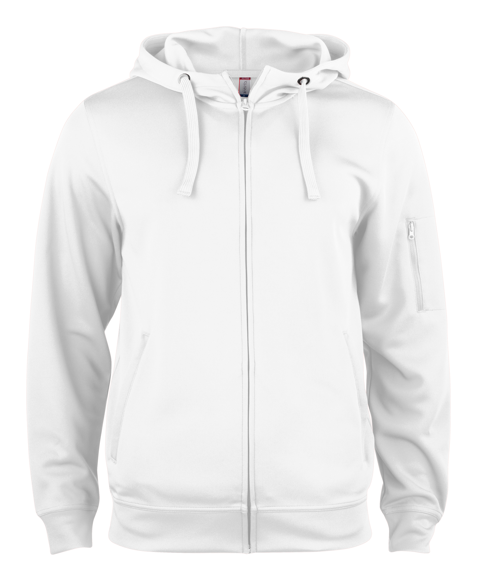Clique white hupparit logolla