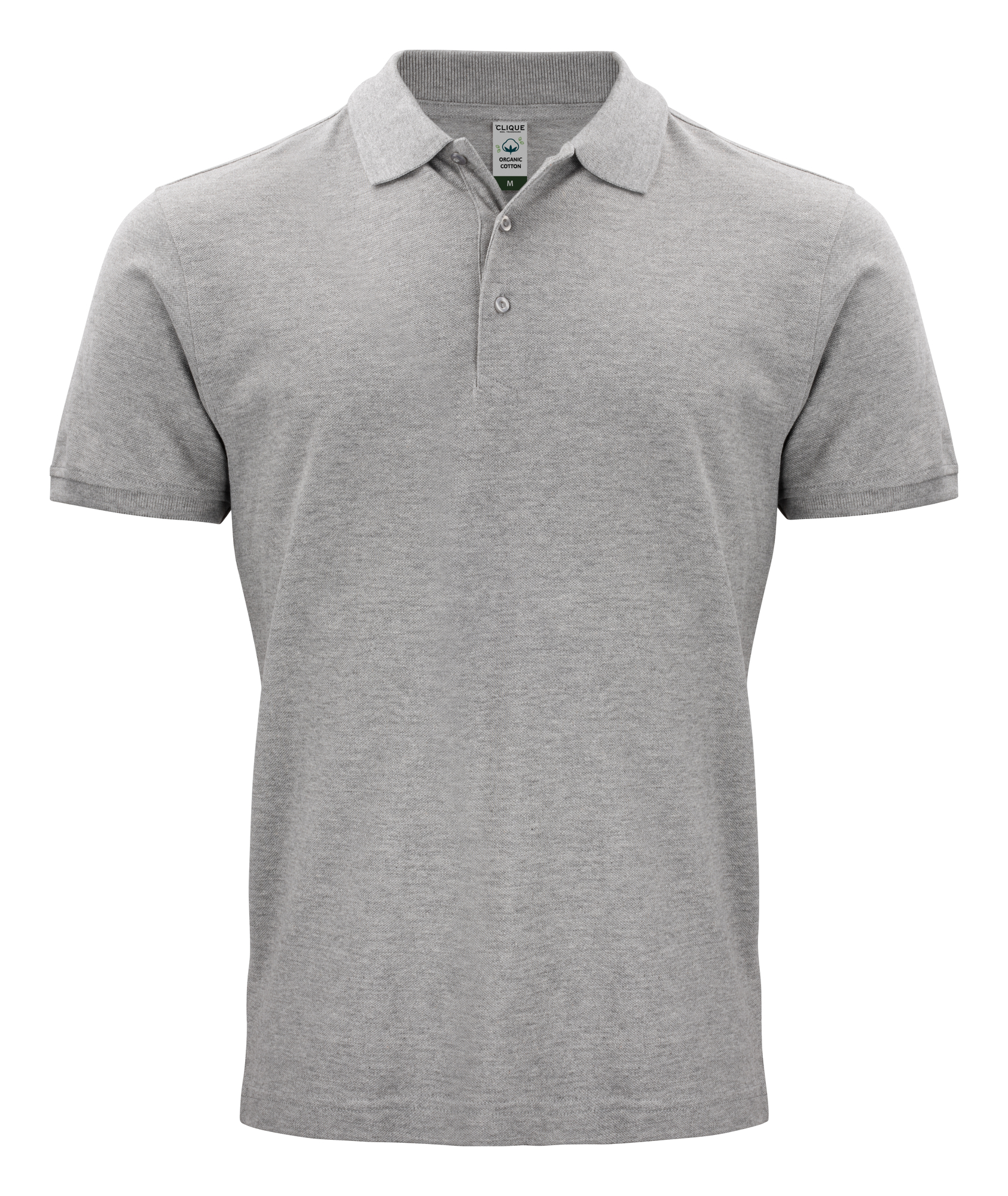 grey organic cotton pikeepaita omalla painatuksella