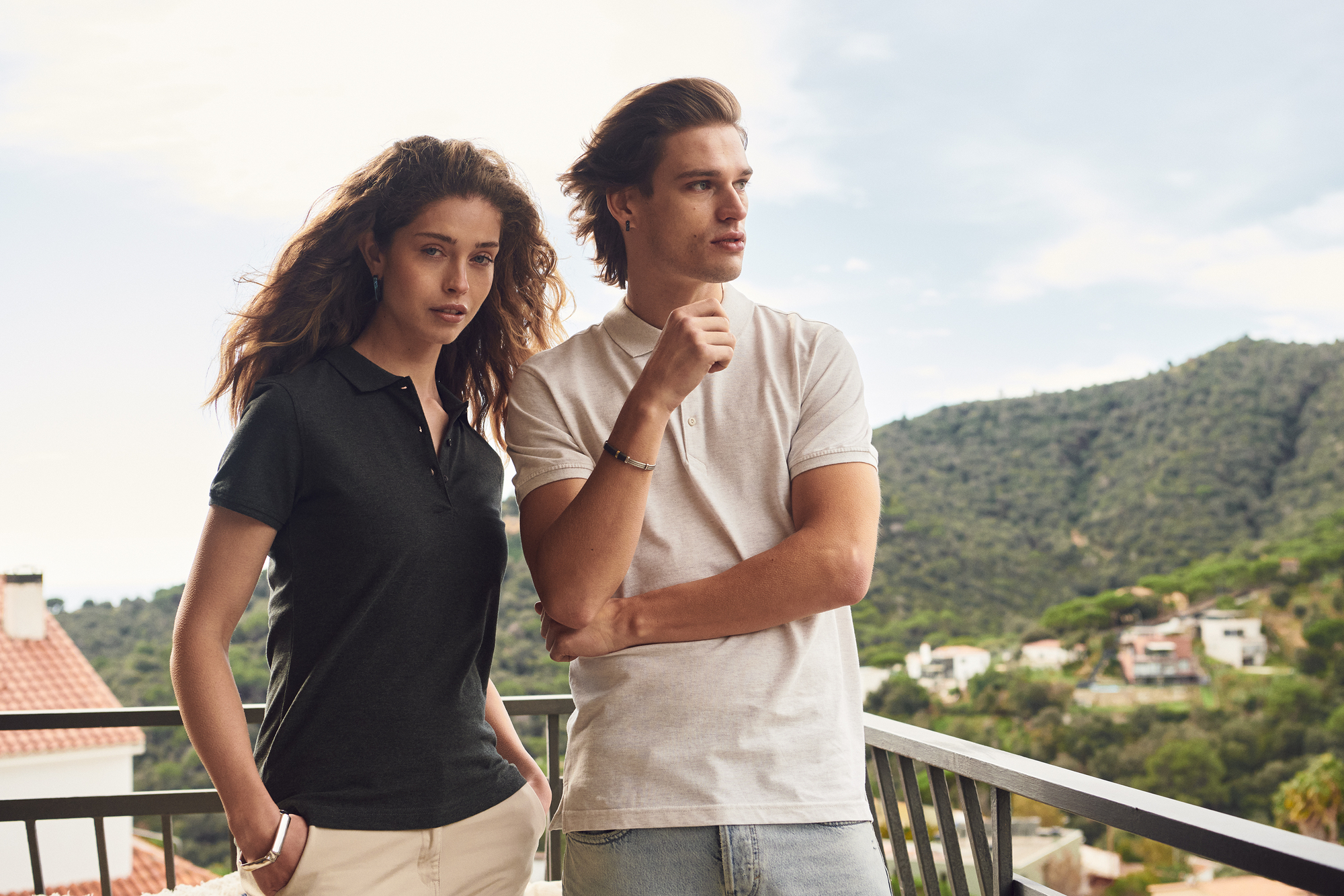 Organic cotton pikeepaita omalla painatuksella