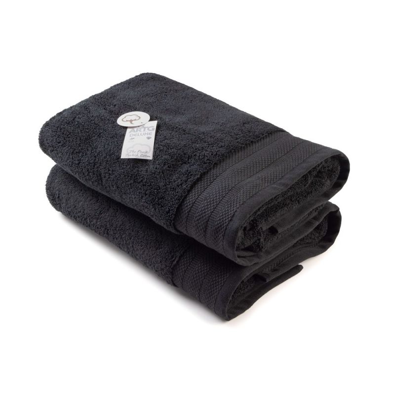 Pyyhe DeLuxe 70x140 logolla