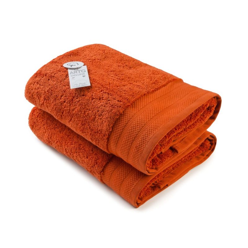 Pyyhe DeLuxe 70x140 logolla