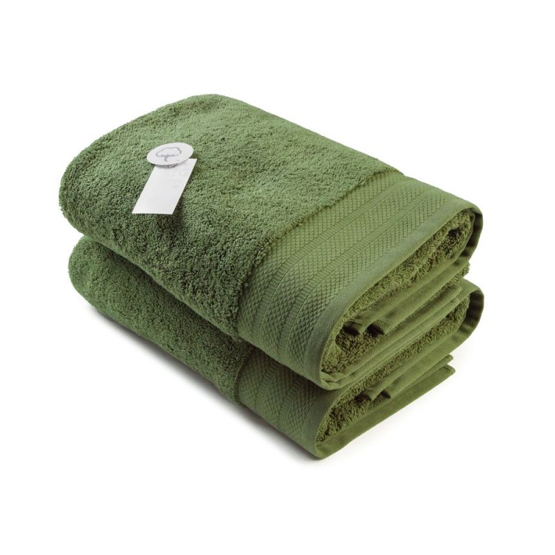 Pyyhe DeLuxe 70x140 logolla