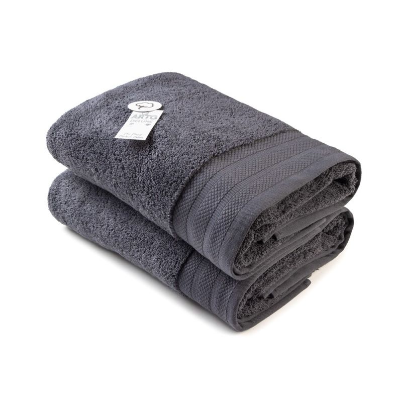 Pyyhe DeLuxe 70x140 logolla